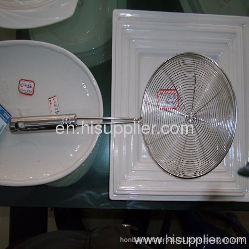 (iron Handle& Special Shape)wire Mesh Skimmer/ Strainer/ Colander/ Noodle Strainer